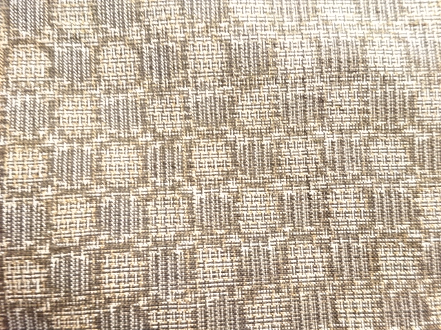 JAPANESE KIMONO / ANTIQUE MENS KIMONO / DORO OSHIMA TSUMUGI / WOVEN GEOMETRIC